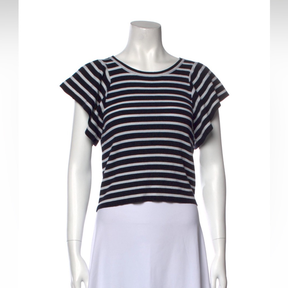 ALC stripped scoop neck shirt